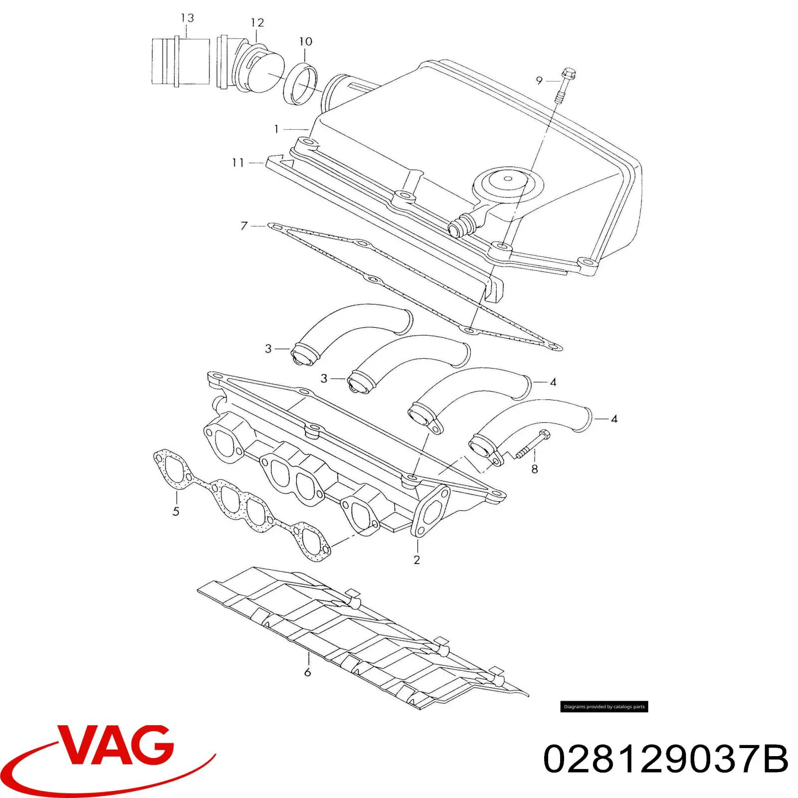 028129037B VAG Екран двигуна