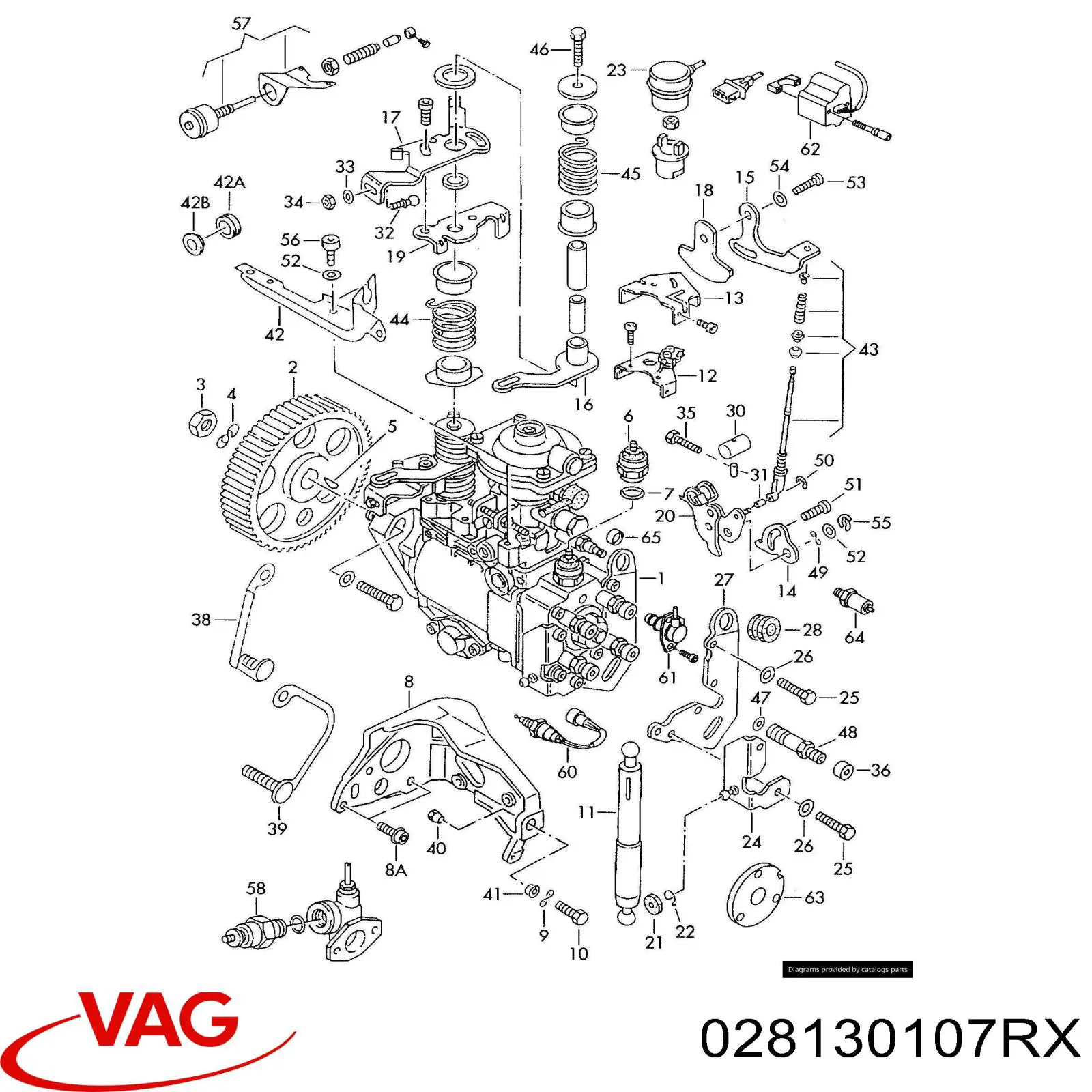 Насос паливний високого тиску VAG 028130107RX ціна, від 154.67 USD