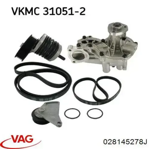 Натяжний ролик VAG 028145278J ціна, від 14.24 USD