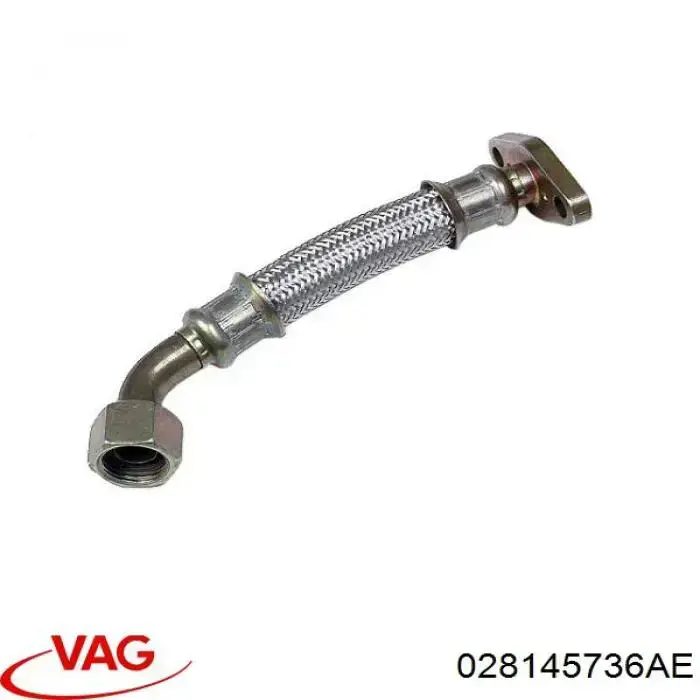 Купити 028145736AE VAG Патрубок системи рециркуляції ОГ EGR