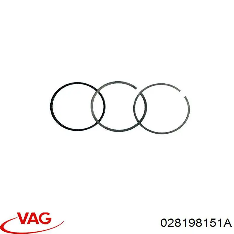 Купити 028198151A VAG Кільця поршневі на 1 циліндр, STD.