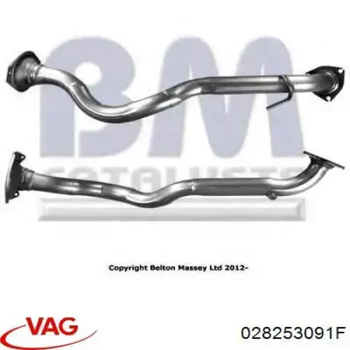 Купити 028253091F VAG Глушник, передня частина
