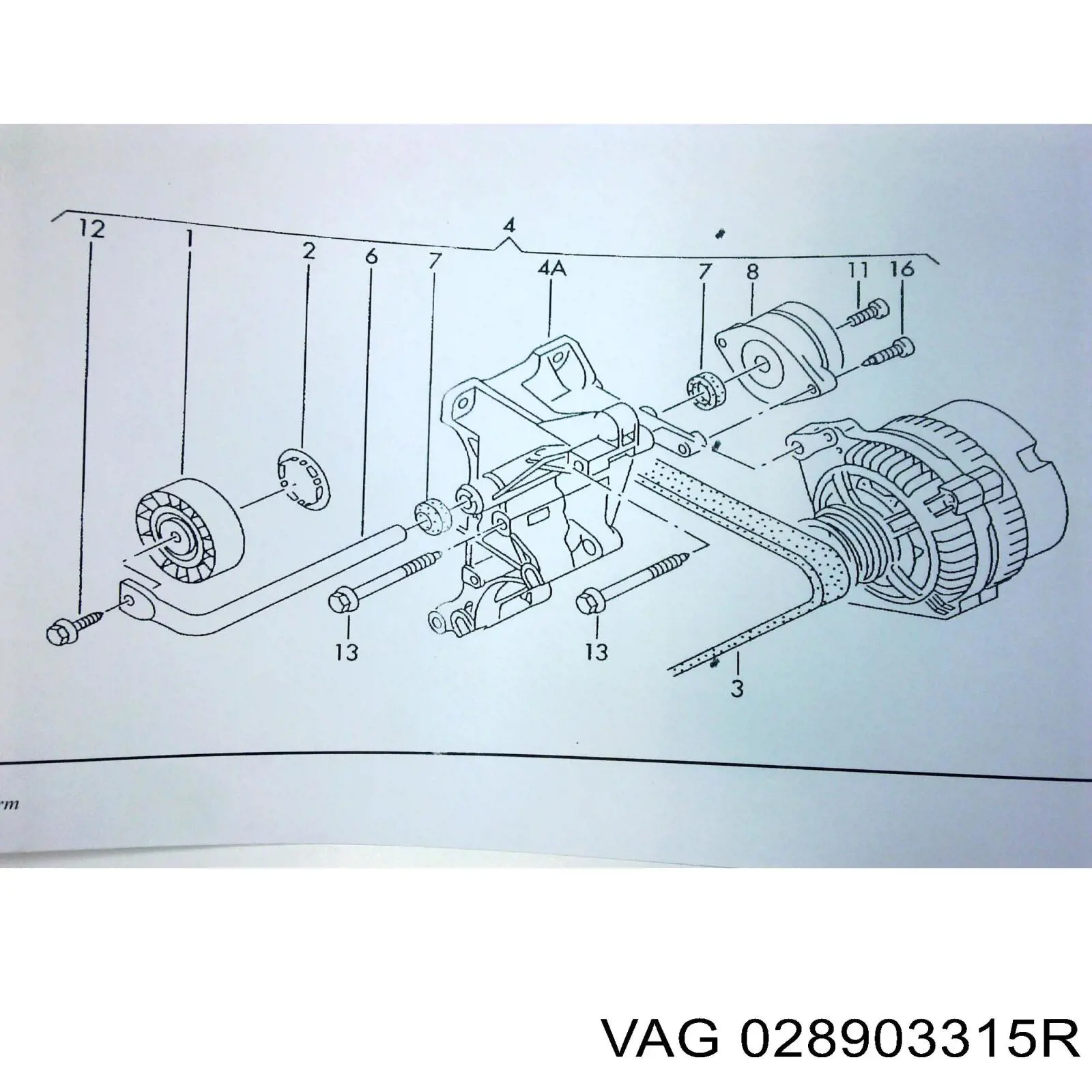 Купити 028903315R VAG Натягувач приводного ременя