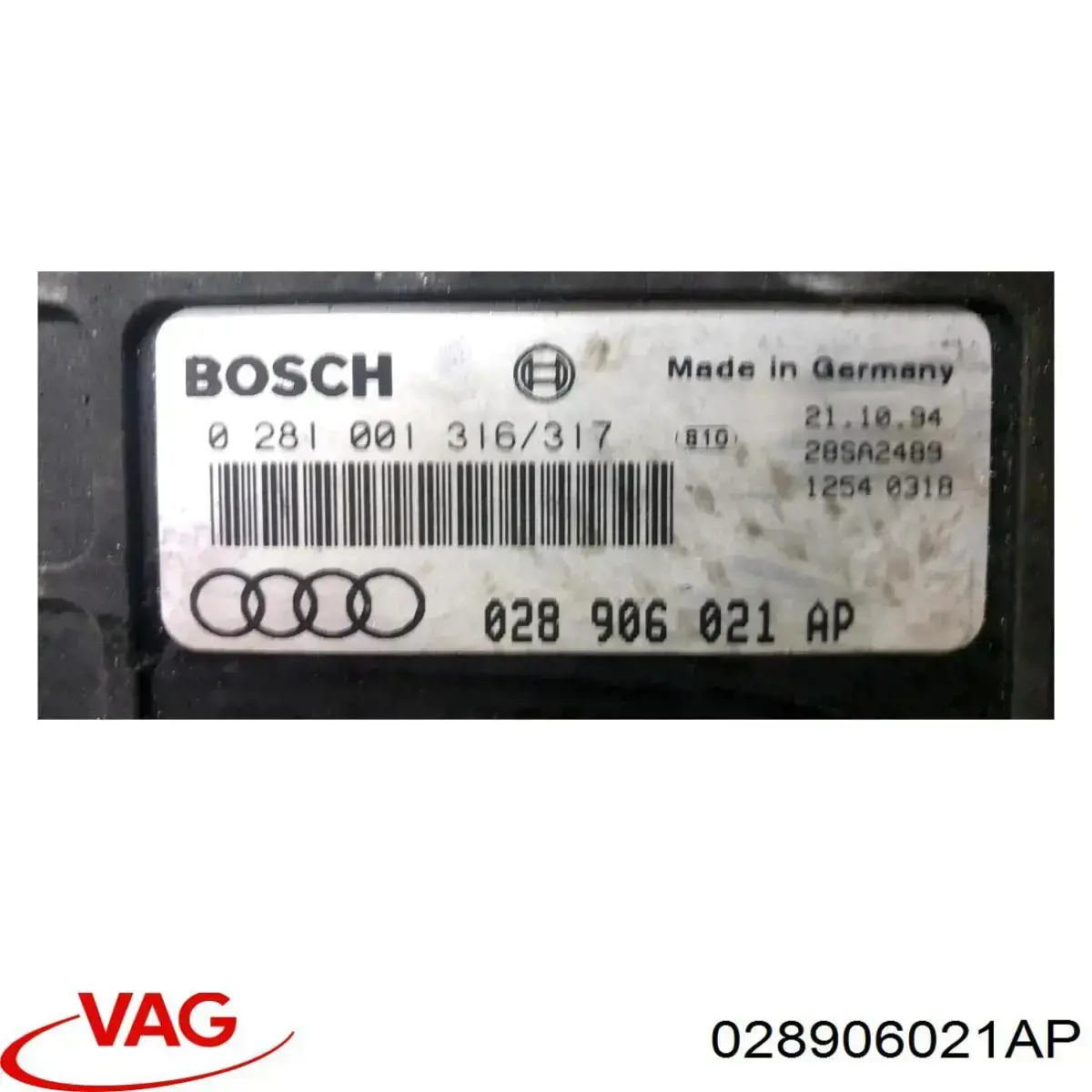 ЕБУ VAG 028906021AP ціна, від 38.01 USD