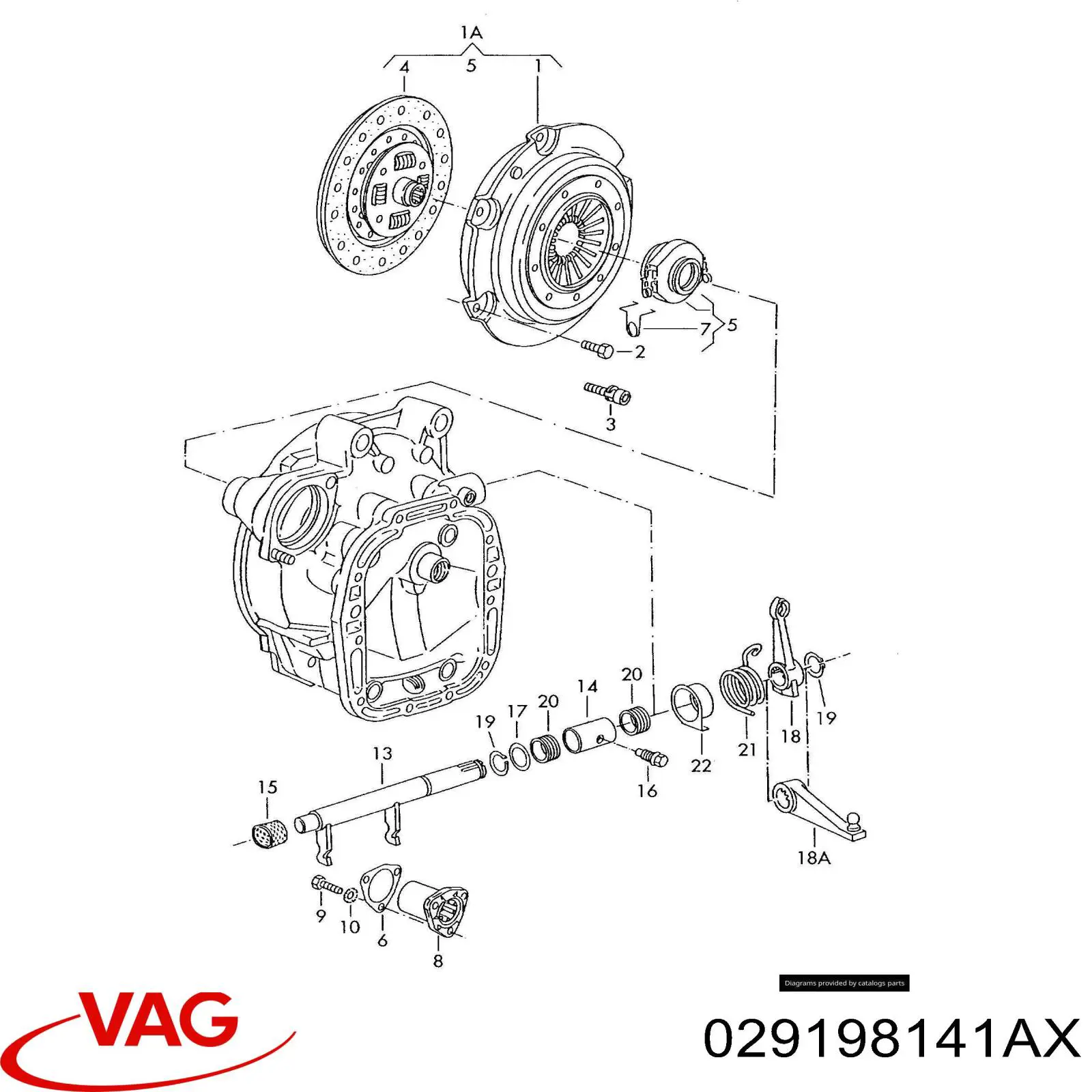 029198141AX VAG Зчеплення в зборі