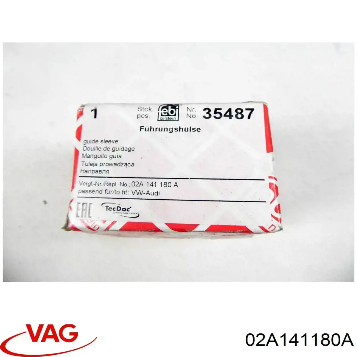 02A141180A VAG Напрямна підшипника зчеплення