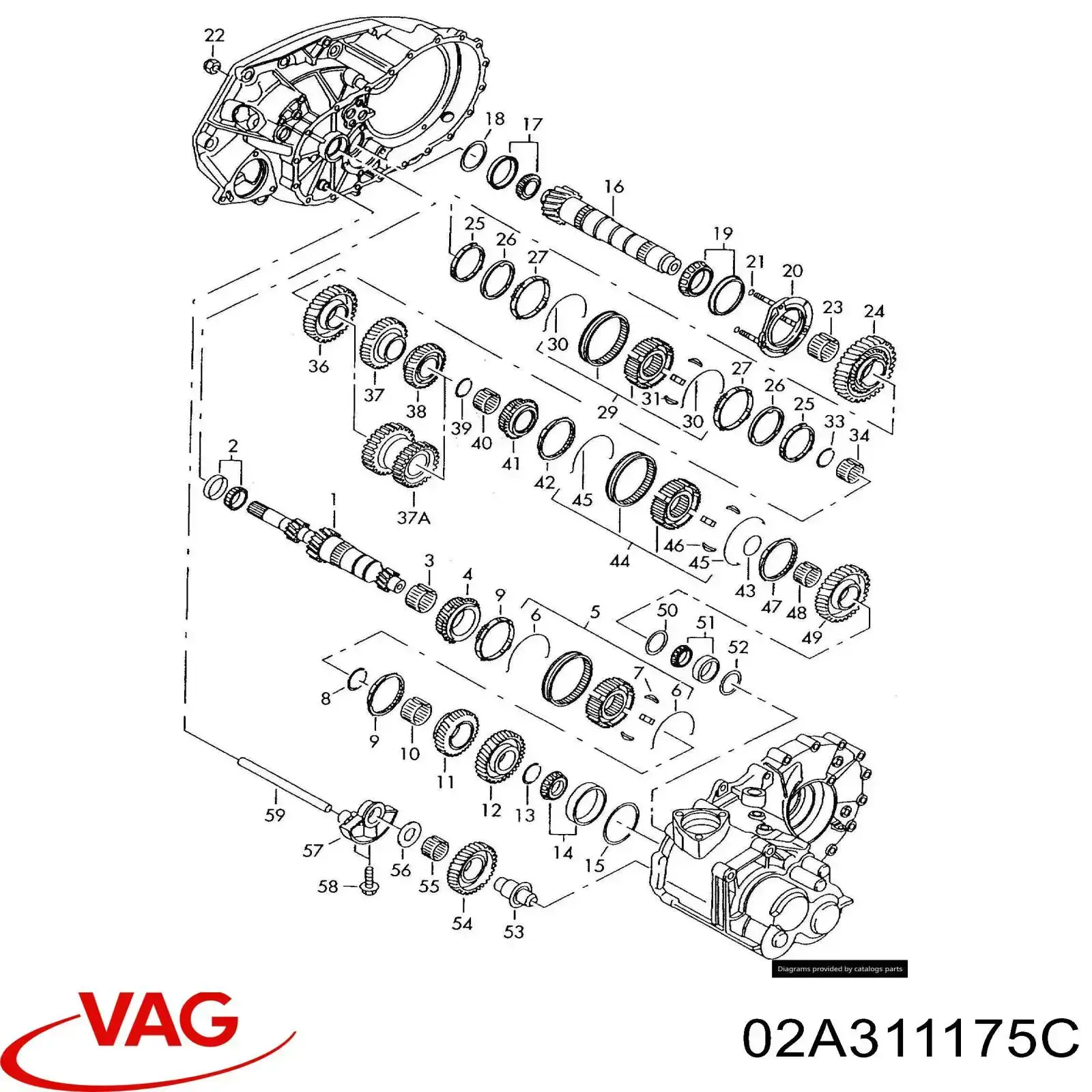  VAG 02A311175C ціна, від 1.13 USD