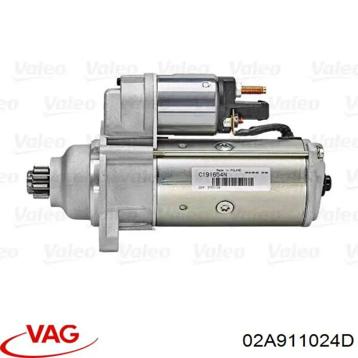 Стартер VAG 02A911024D ціна, від 35.30 USD