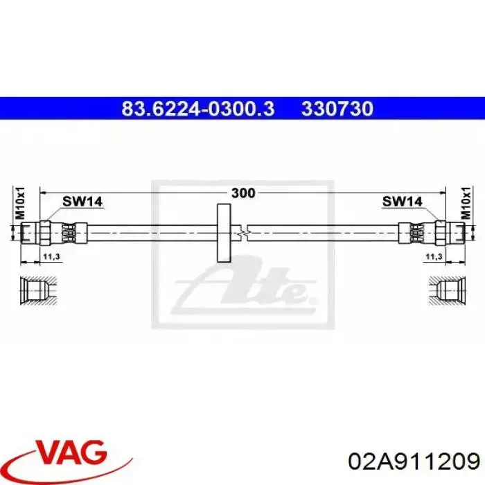Купити 02A911209 VAG Щеткодеpжатель стартера