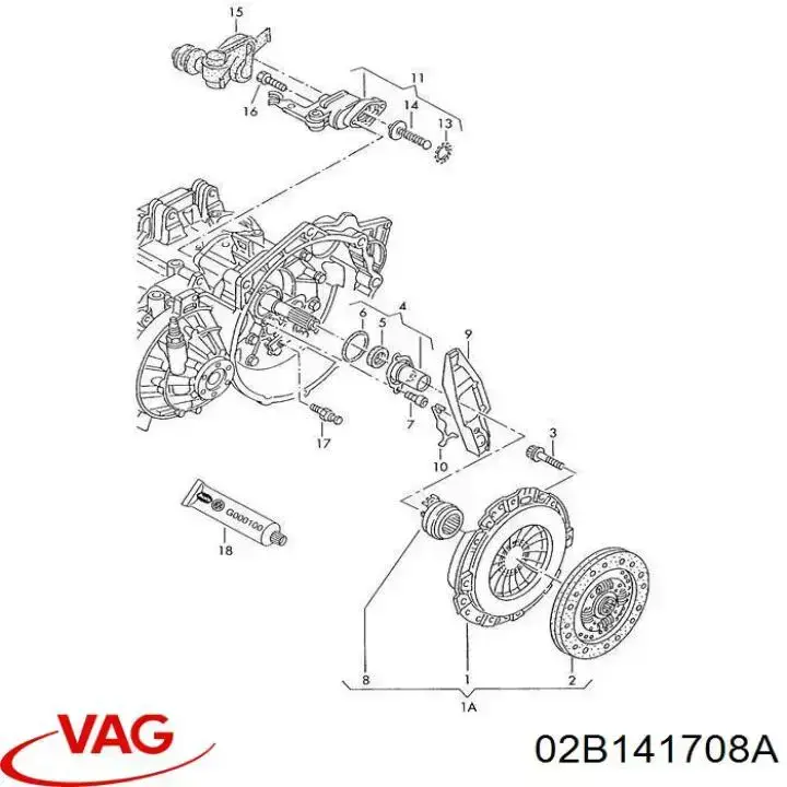Актуатор зчеплення VAG 2B141708A ціна, від 37.29 USD