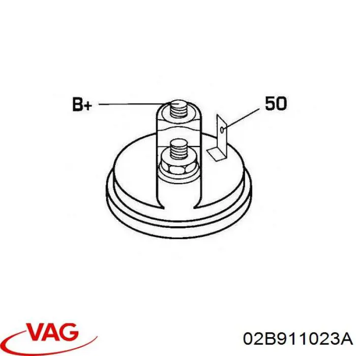 Купити 02B911023A VAG Стартер
