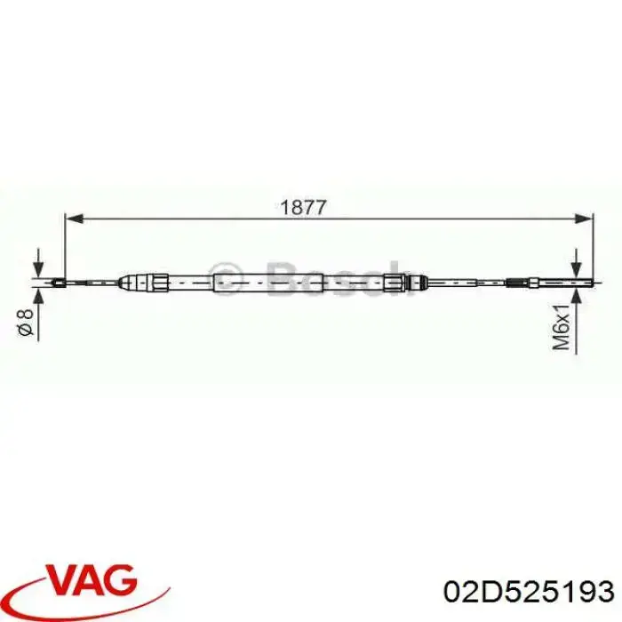 Підшипник КПП VAG 02D525193 ціна, від 13.83 USD