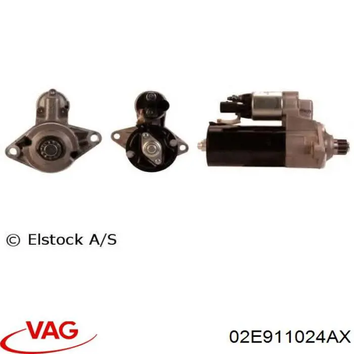Стартер 02E911024AX VAG