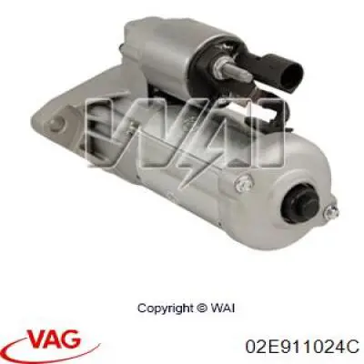 Стартер автомобільний VAG 02E911024C