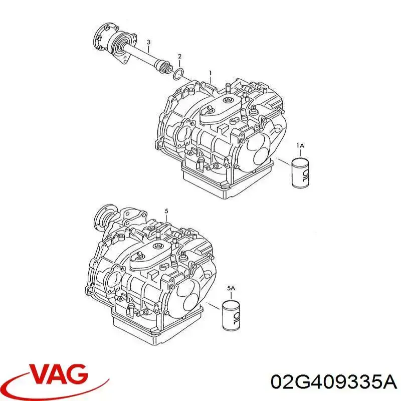 Купити 02G409335A VAG Підвісний підшипник передньої піввісі