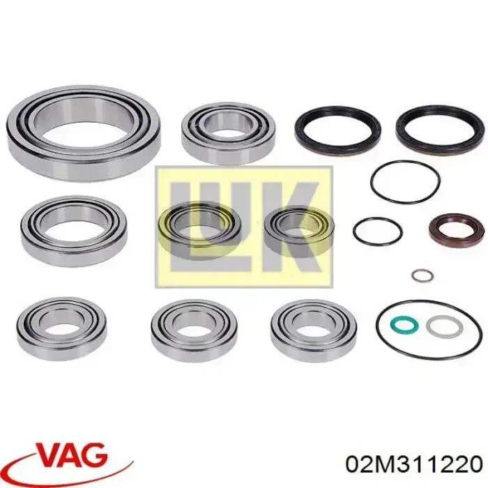 Ремкомплект КПП VAG 02M311220 ціна, від 89.81 USD