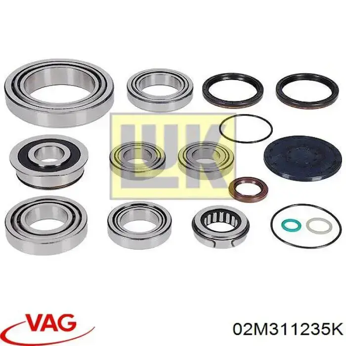 Купити 02M311235K VAG Підшипник первинного валу коробки