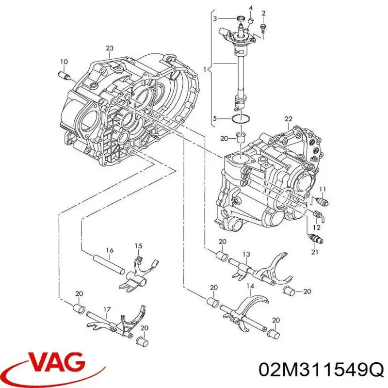  VAG 02M311549Q ціна, від 19.00 USD