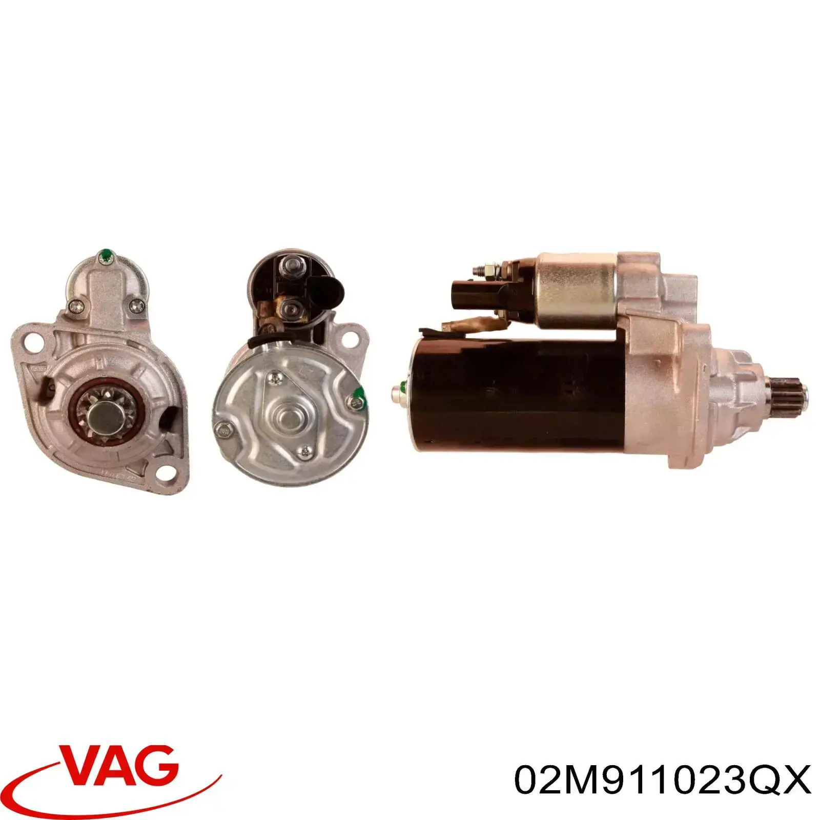 Стартер 02M911023QX VAG