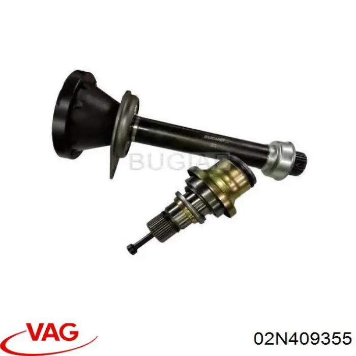 Вал приводу піввісь, проміжний VAG 02N409355 ціна, від 56.77 USD