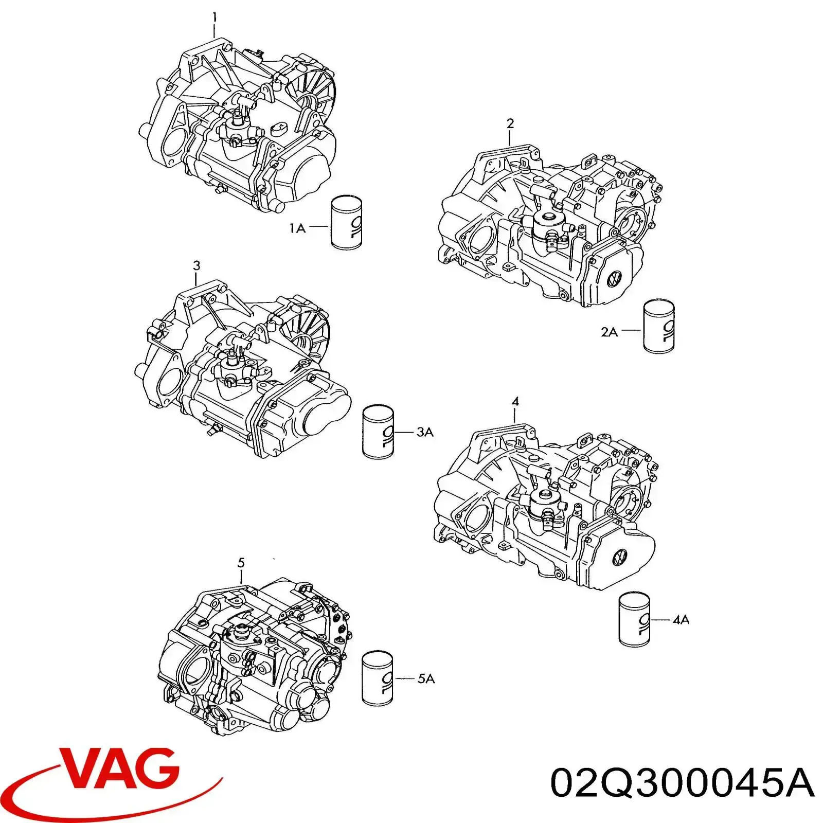 МКП в зборі VAG 02Q300045A ціна, від 464.63 USD