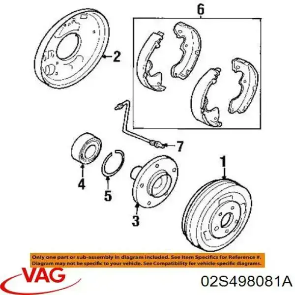 Набір сателітів редуктора переднього моста VAG 02S498081B