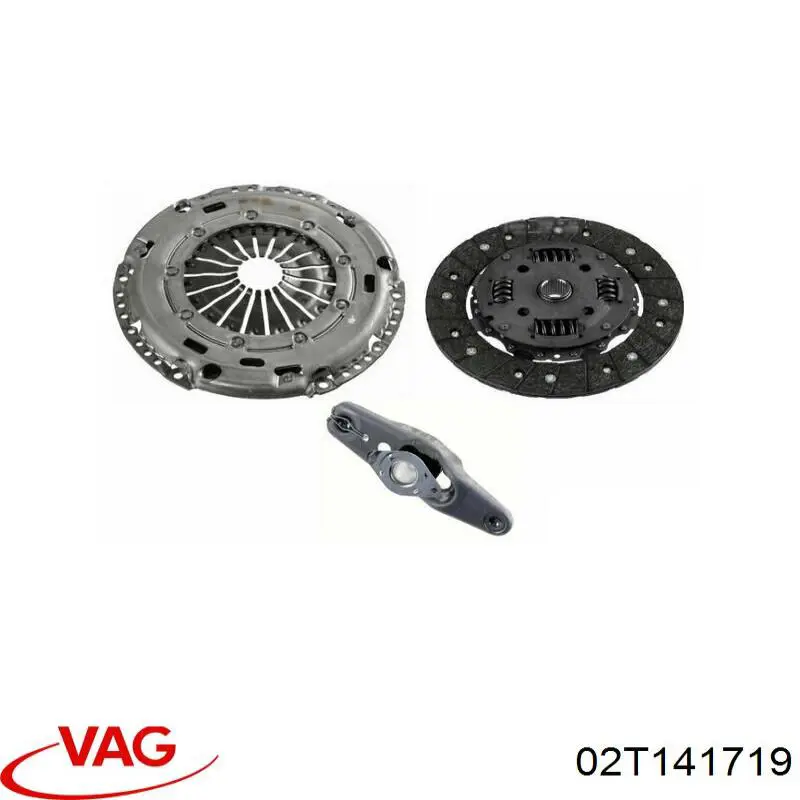Купити 02T141719 VAG Комплект зчеплення (диск, корзина, підшипник)