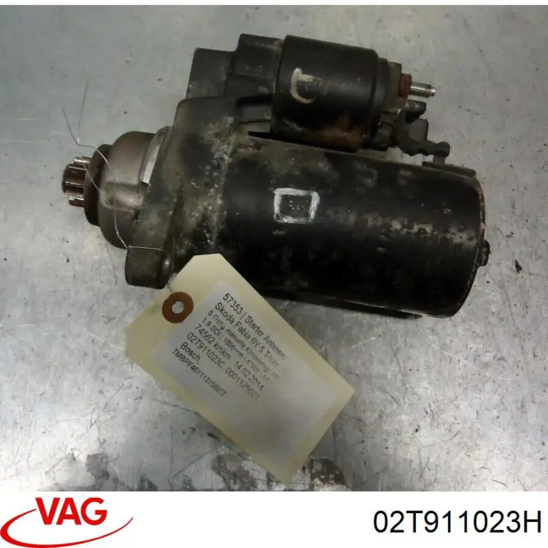 Стартер 02T911023CV VAG
