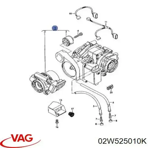  VAG 02W525010K ціна, від 790.96 USD