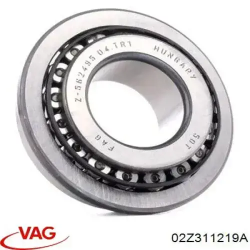 Підшипник первинного валу коробки VAG 02Z311219A ціна, від 12.59 USD