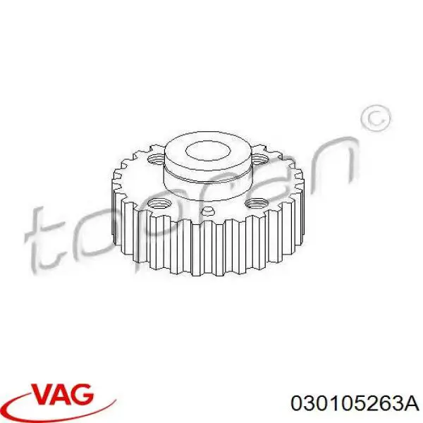 Зірка-шестерня приводу коленвалу двигуна 030105263A VAG