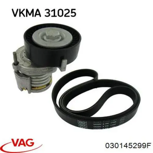 Натягувач приводного ременя VAG 030145299F ціна, від 22.82 USD
