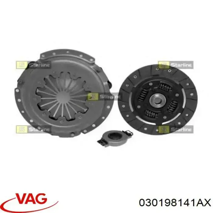 Комплект зчеплення (3 частини) VAG 030198141AX ціна, від 68.68 USD