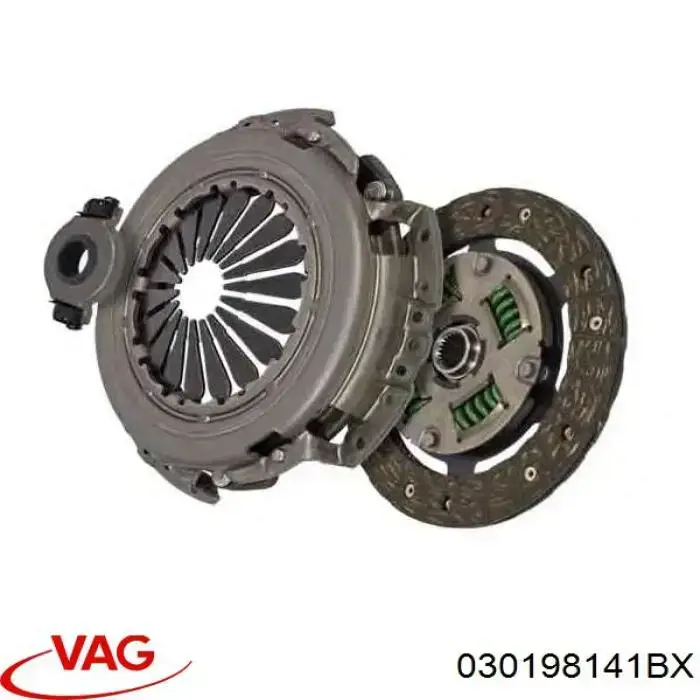Купити 030198141BX VAG Комплект зчеплення (диск, корзина, підшипник)