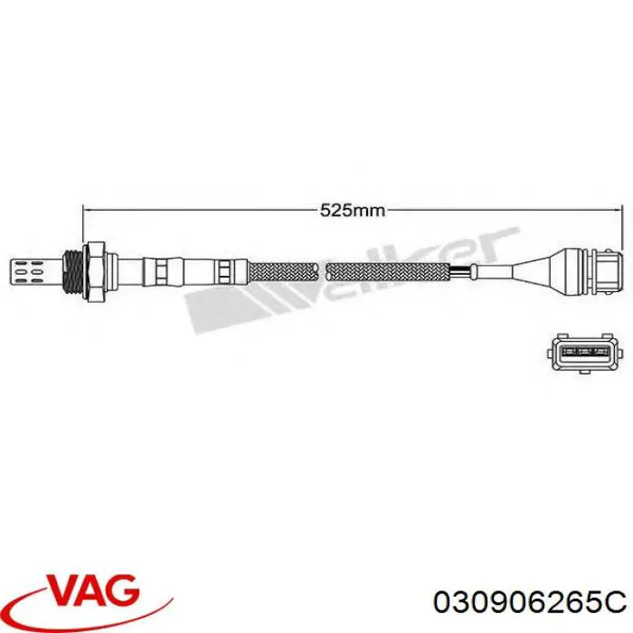 Лямбдазонд, датчик кисню до каталізатора VAG 030906265C ціна, від 58.15 USD