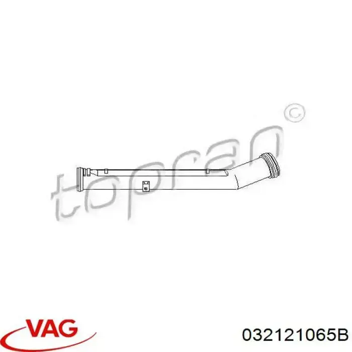 Шланг/патрубок водяного насосу, приймальний VAG 032121065B ціна, від 7.05 USD