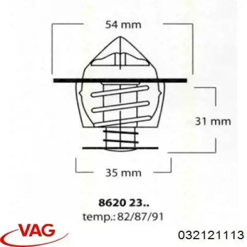 032121113 VAG Авто термостат
