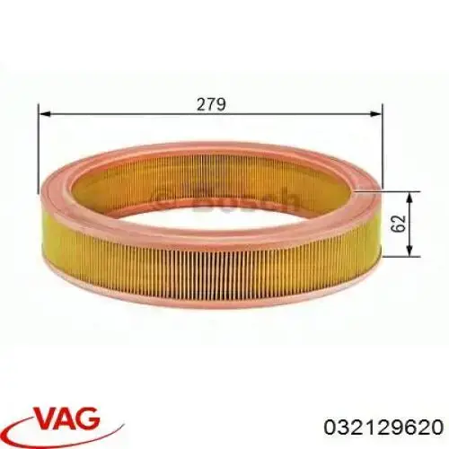Елемент повітряного фільтра VAG 032129620 ціна, від 6.34 USD