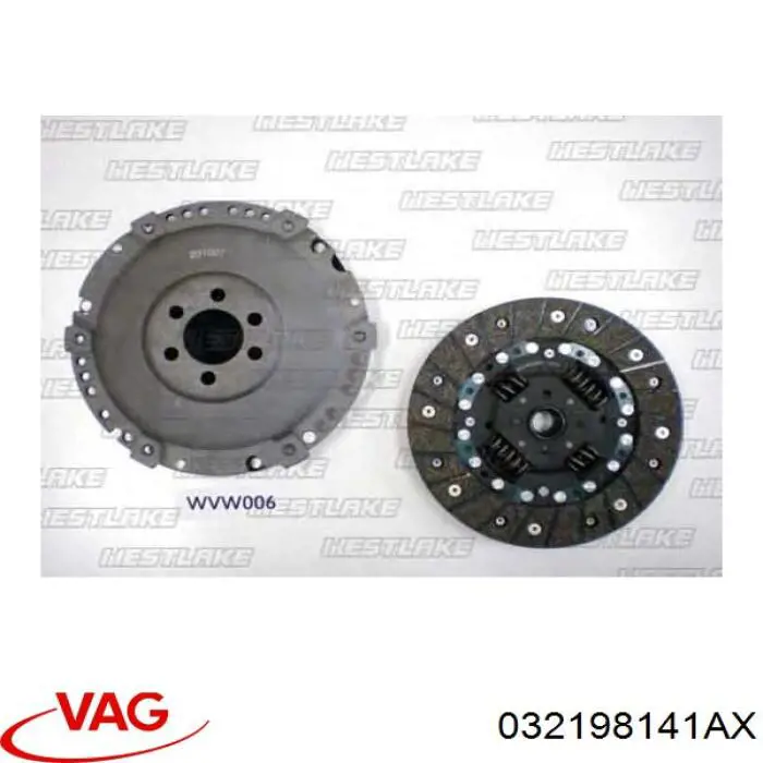 Комплект зчеплення (3 частини) VAG 032198141AX ціна, від 73.64 USD