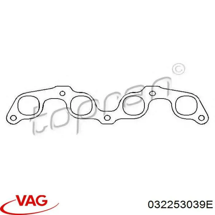 Прокладка випускного колектора VAG 032253039E ціна, від 3.80 USD