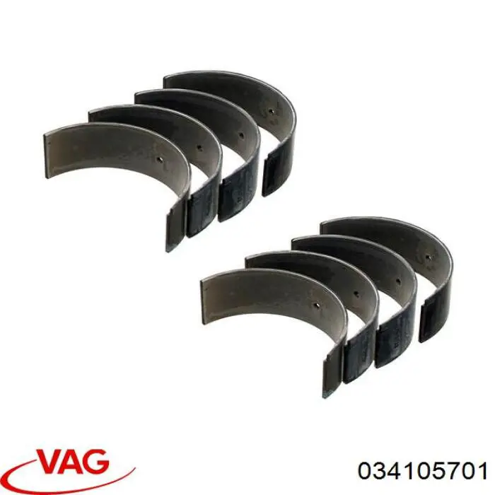 Шатунні вклалиші колінвала STD VAG 034105701 ціна, від 87.61 USD