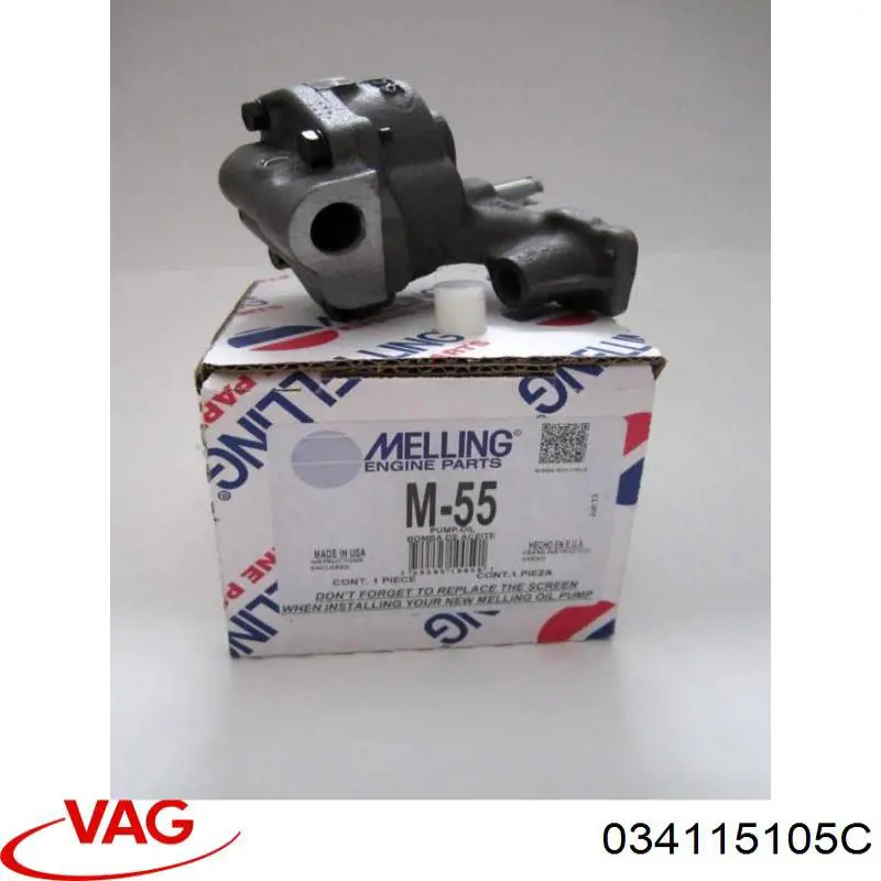 Помпа масляна VAG 034115105C ціна, від 1273.81 USD