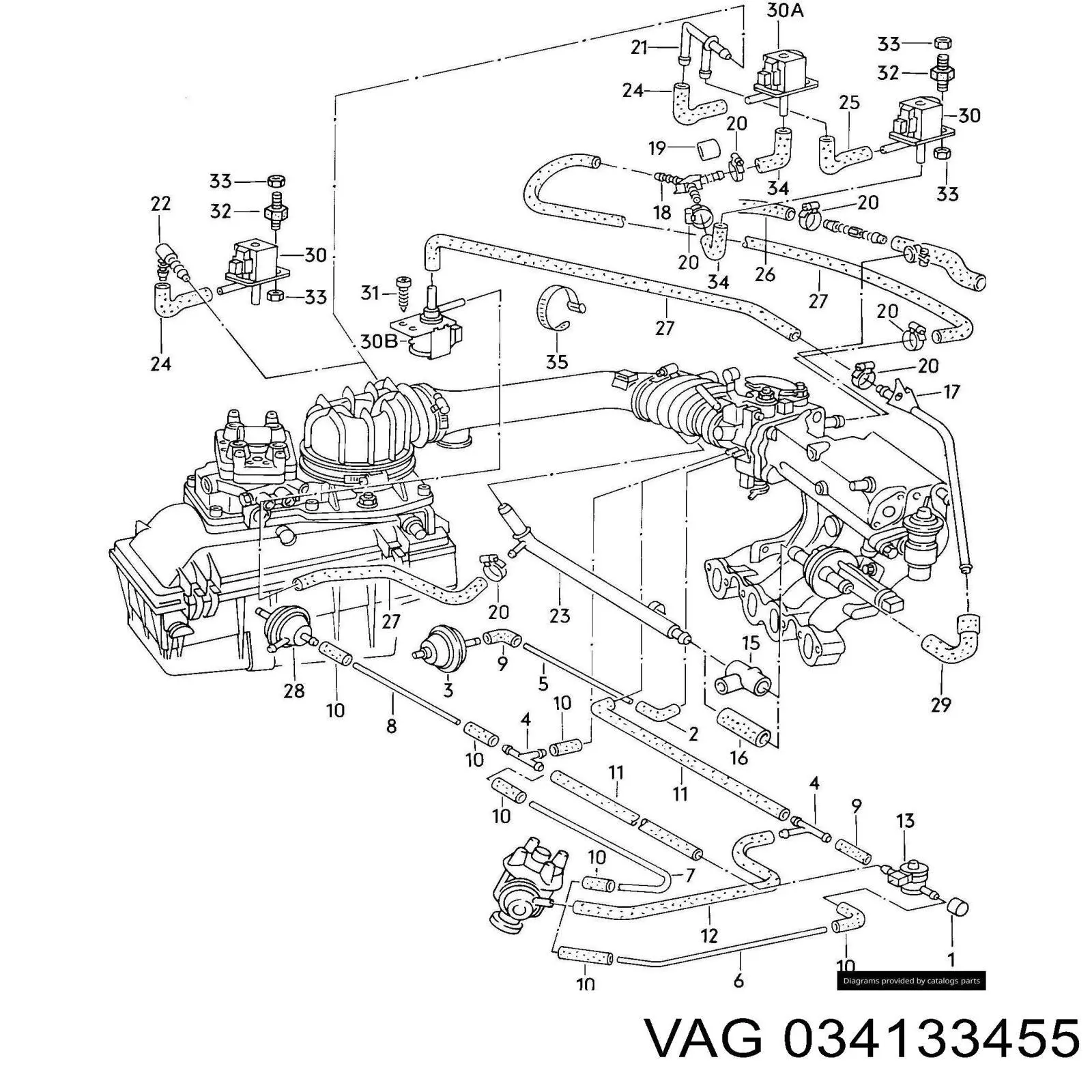 Регулятор холостого ходу VAG 034133455
