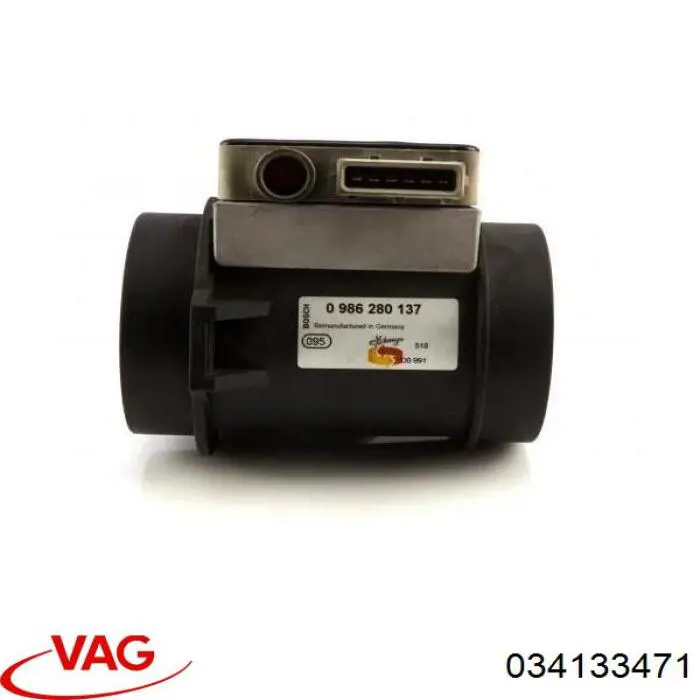 Датчик масової витрати повітря VAG 034133471 ціна, від 127.12 USD
