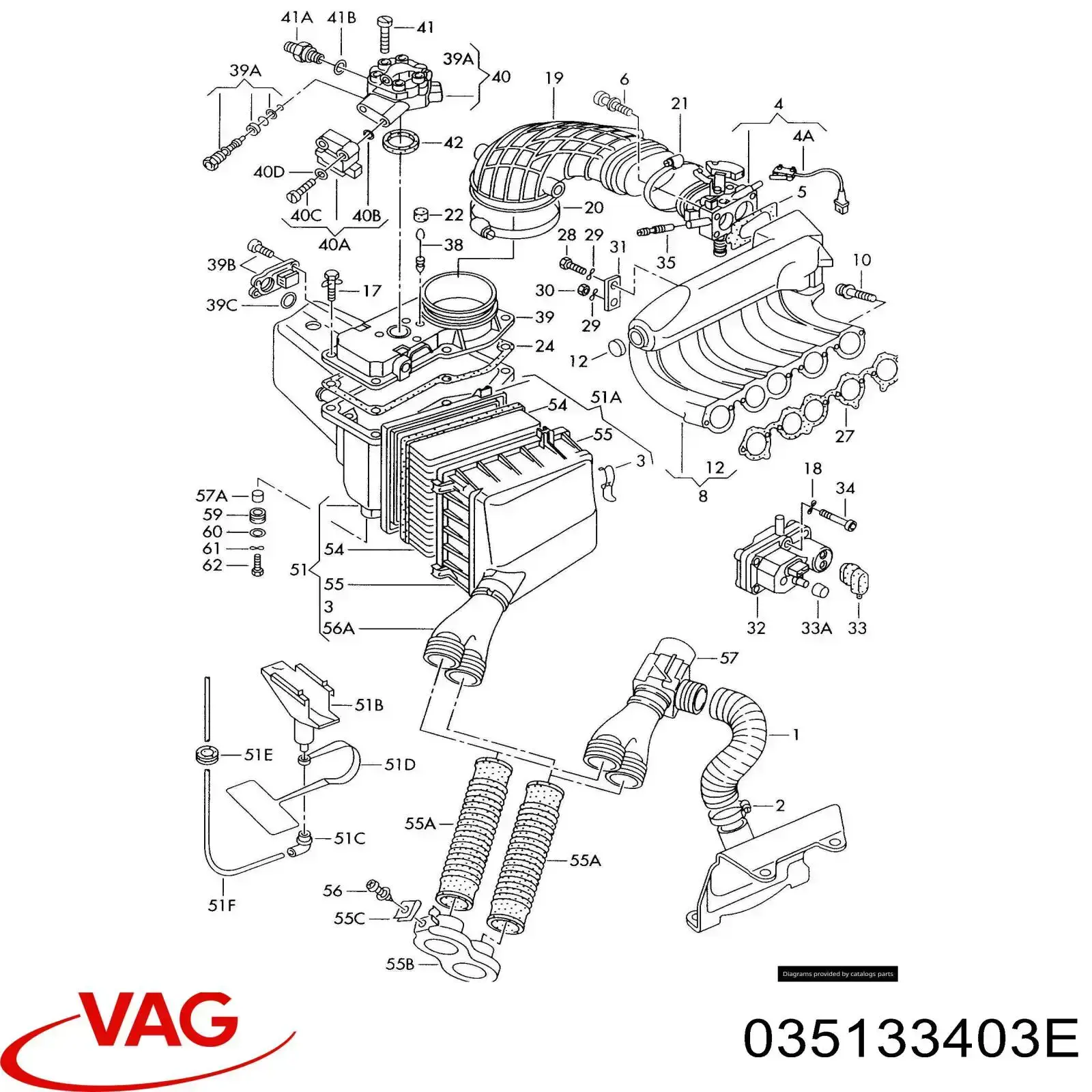  VAG 035133403E ціна, від 70.54 USD