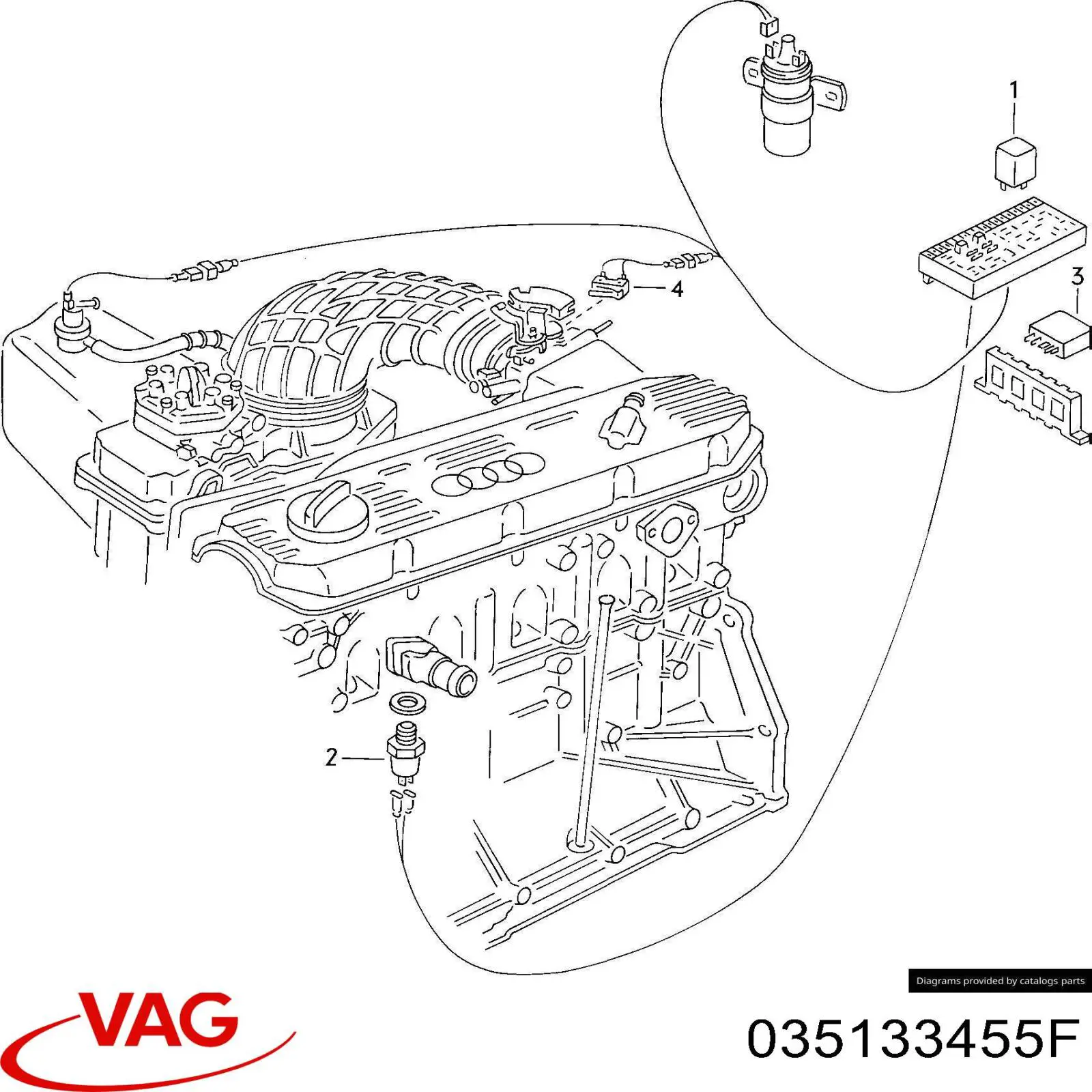 Клапан холостого ходу VAG 035133455F ціна, від 430.72 USD