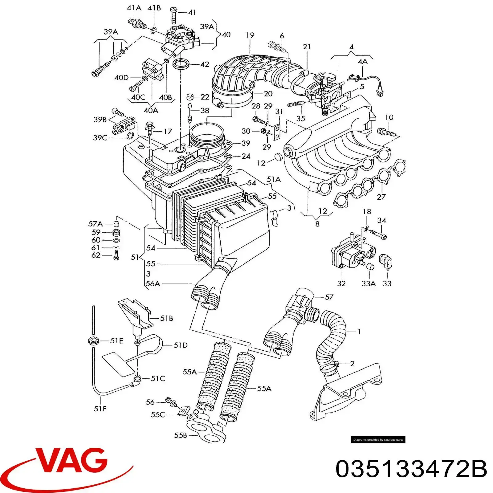 035133472B VAG датчик положення дросельної заслінки (потенціометр)