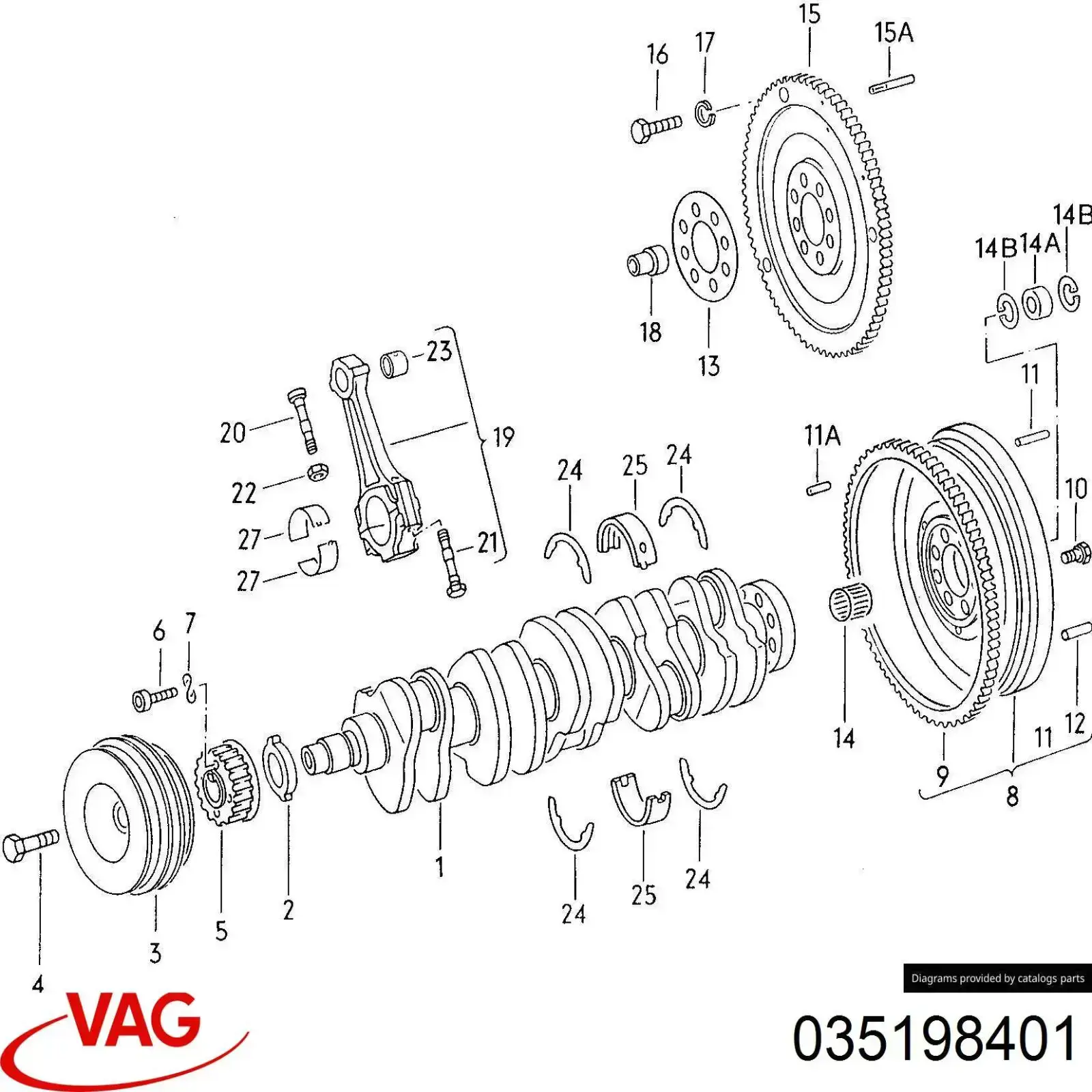 Шатун поршня ДВЗ VAG 035198401 ціна, від 19.44 USD