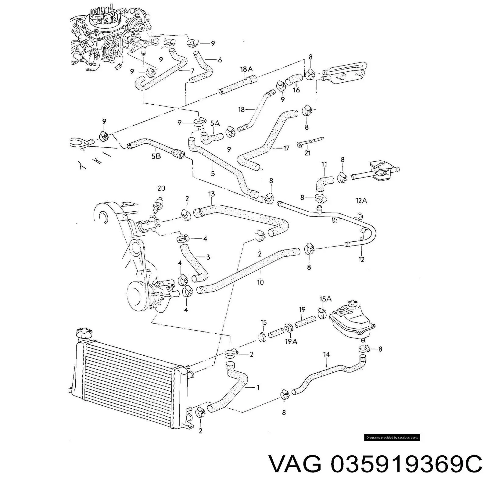 035919369C VAG Датчик радіатора