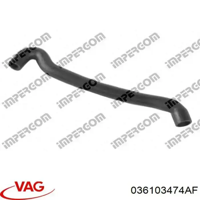 Трубка картера повітряна VAG 036103474AF ціна, від 78.97 USD